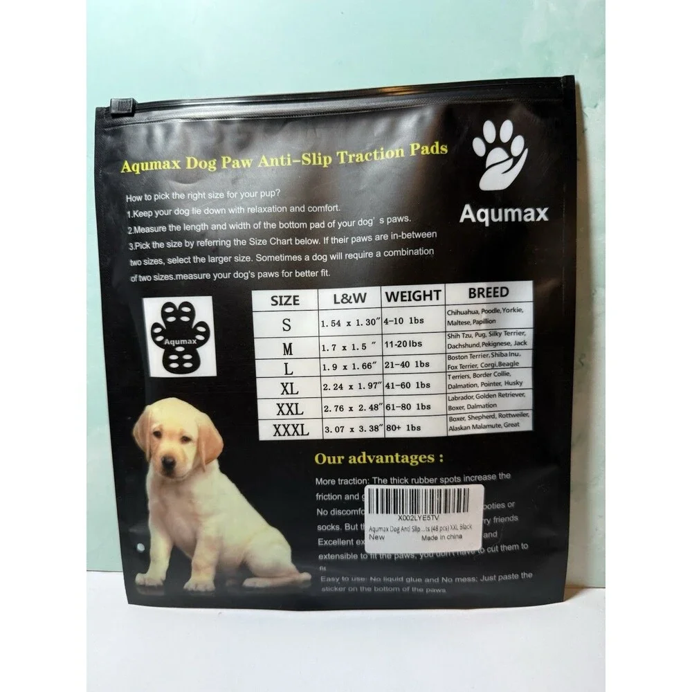 Aqumax Dog Paw Anti-Slip Traction Pads Sticker Protection for Hardwood Floors